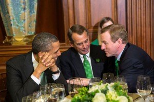 Barack Obama, John Boehner et Enda Kenny en 2013.