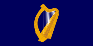 Le drapeau de la présidence irlandaise.